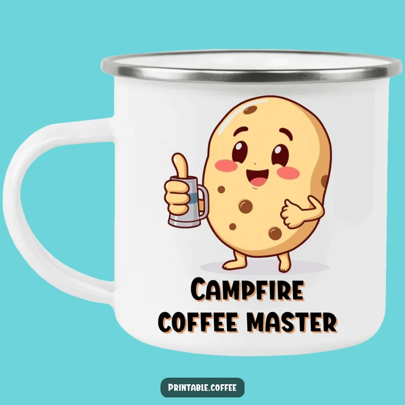 Funny Cookie Thumbs Up Camping Mug: Enjoy Coffee with Positivity, Gift