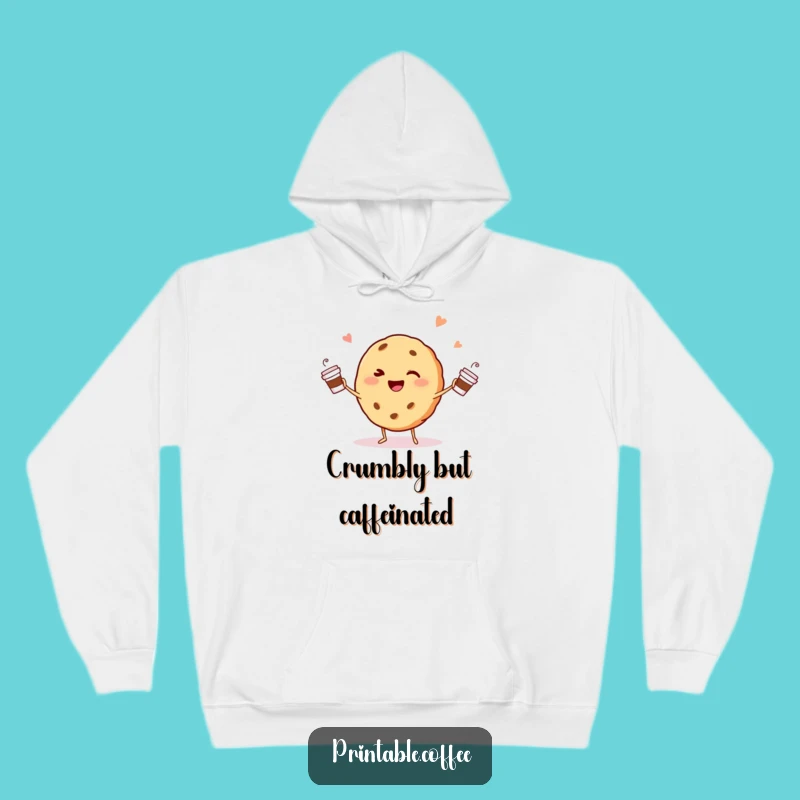 Cozy Funny Winking Cookie Hoodie: Warmth and Coffee Juggling Fun Gift