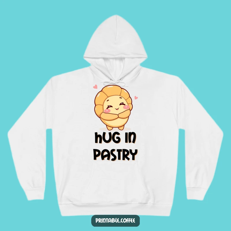 Cozy Funny Hugging Croissant Hoodie for Ultimate Comfort