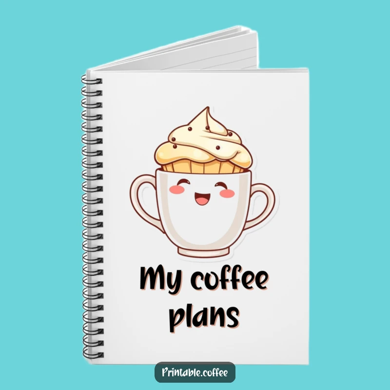 Funny Muffin Coffee Notebook: Jot Down Coffee Ideas and Jokes Gift