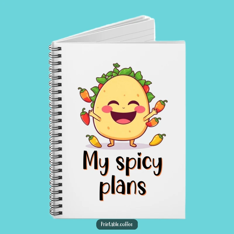 Funny Taco Juggling Notebook: Laughing Fiesta Journal, Perfect Funny Gift