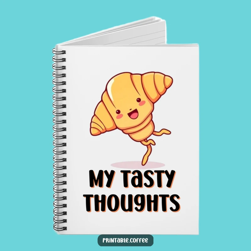 Funny Croissant Ideas Notebook: Pastry Cartwheeling, Journaling Gift